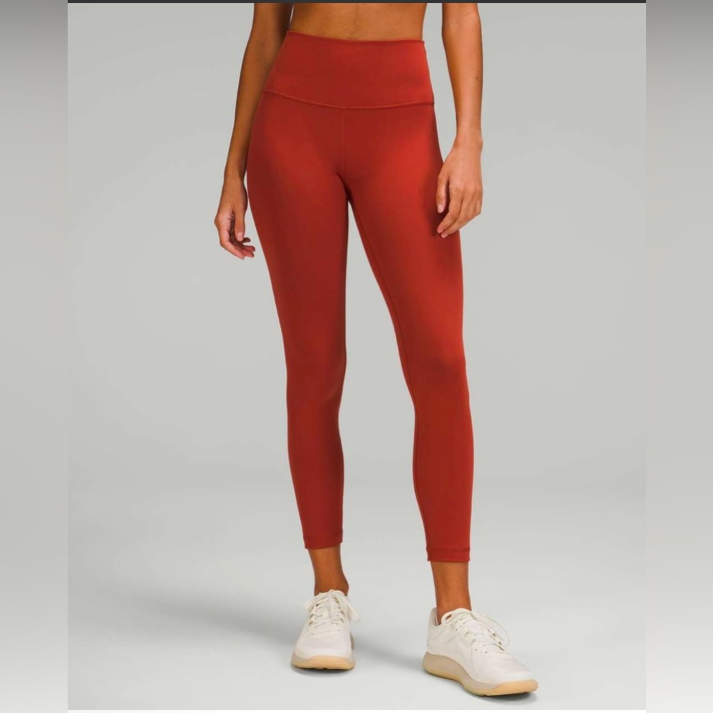 Lululemon Wunder Train High-Rise Tight 25" Size 6, Cayenne